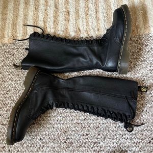 Dr. Martens 1B60 Virginia Leather Knee High Black boots